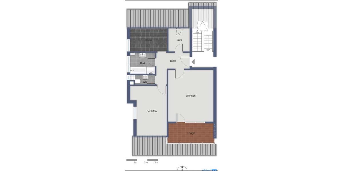 Dachgeschoßwohnung Kirchheim unter Teck - 2.5 Zimmer, 74 m&sup2;, 830&euro; | Angebot:26316441
