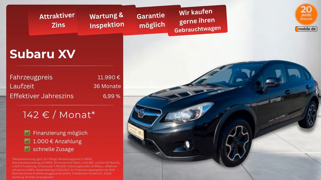Subaru XV 99.495 km 8.990 &euro; Frankenberg 35066