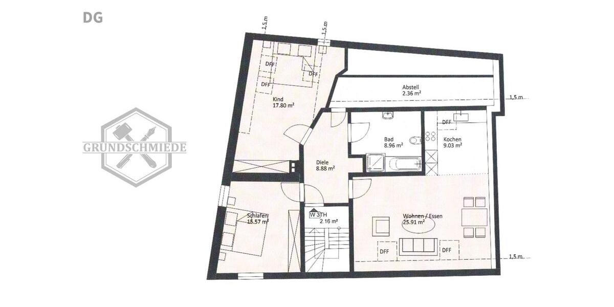 Maisonettenwohnung Steinheim an der Murr - 4 Zimmer, 95 m&sup2;, 1.200&euro; | Angebot:26338842