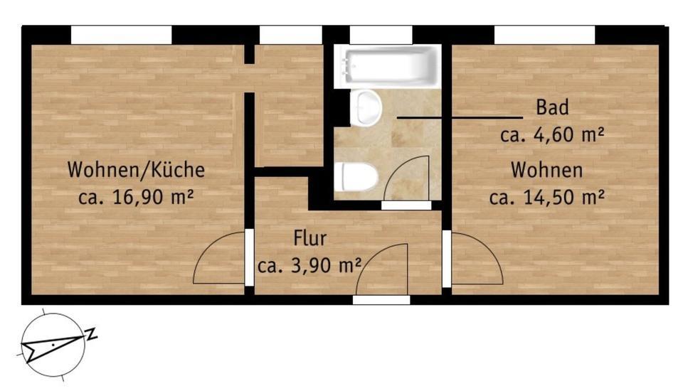 Mietwohnung 40qm in Pirna (Sonnenstein)