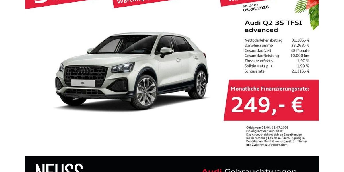 Audi Q2 4.182 km 31.185 &euro; Pfarrkirchen 84347