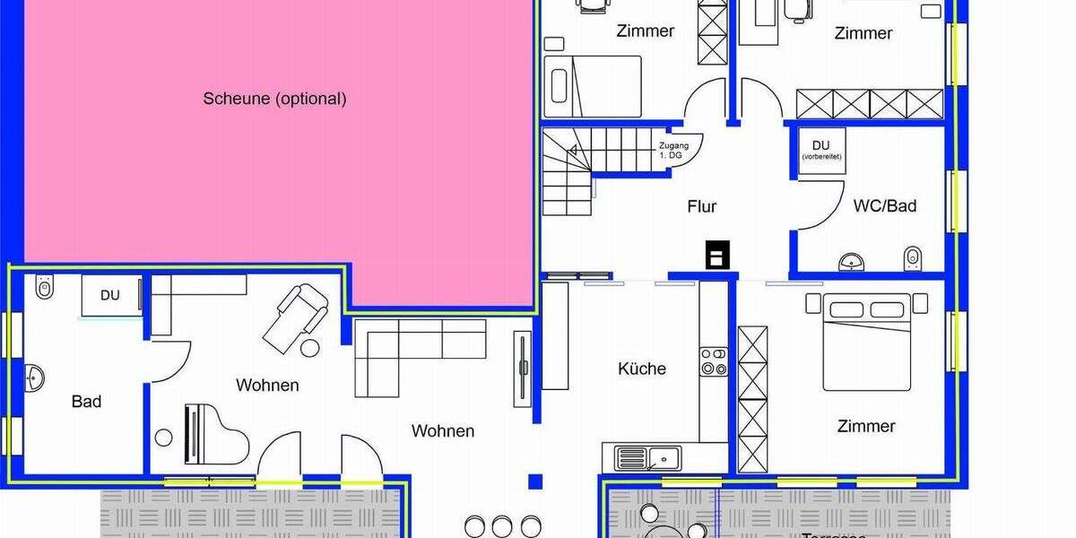 Bauernhaus, Landhaus Rottenburg am Neckar Wendelsheim - 4 Zimmer, 173 m&sup2;, 1.980&euro; | Angebot:25339165
