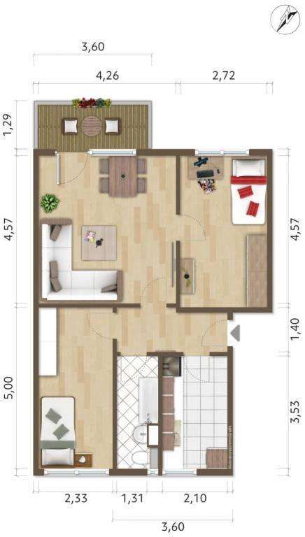 Wohnung zum Mieten in Hoyerswerda 338 € 62.52 m²