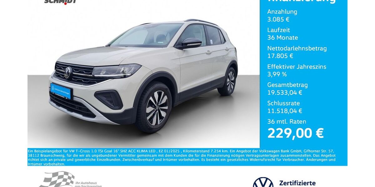 VW T-Cross 7.254 km 20.890 € Bernsdorf 09337