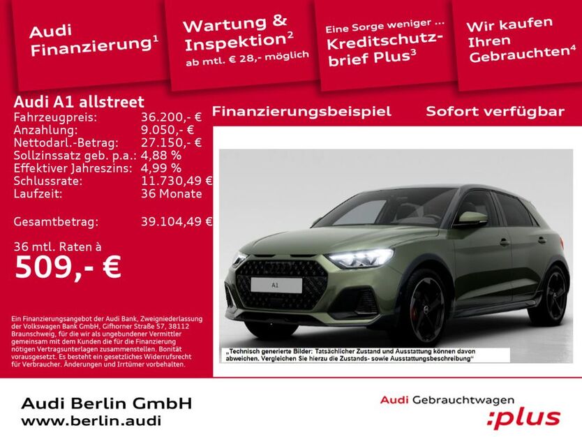 Audi A1 6.001 km 36.200 € Berlin 12489
