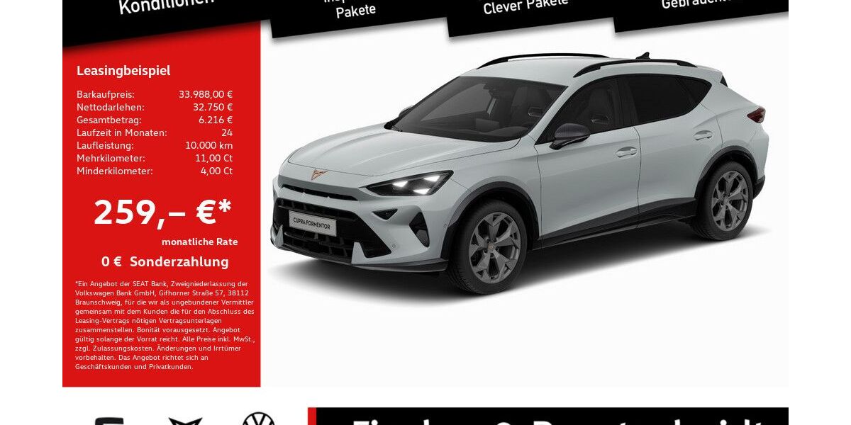 Cupra Formentor 19.228 km 33.988 &euro; Lohmar 53797