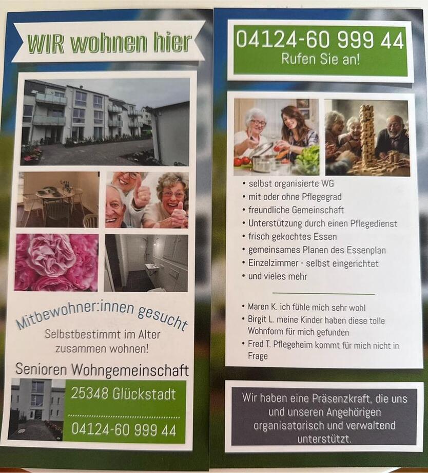 Senioren leben gemeinsam in einer Gemeinschaft