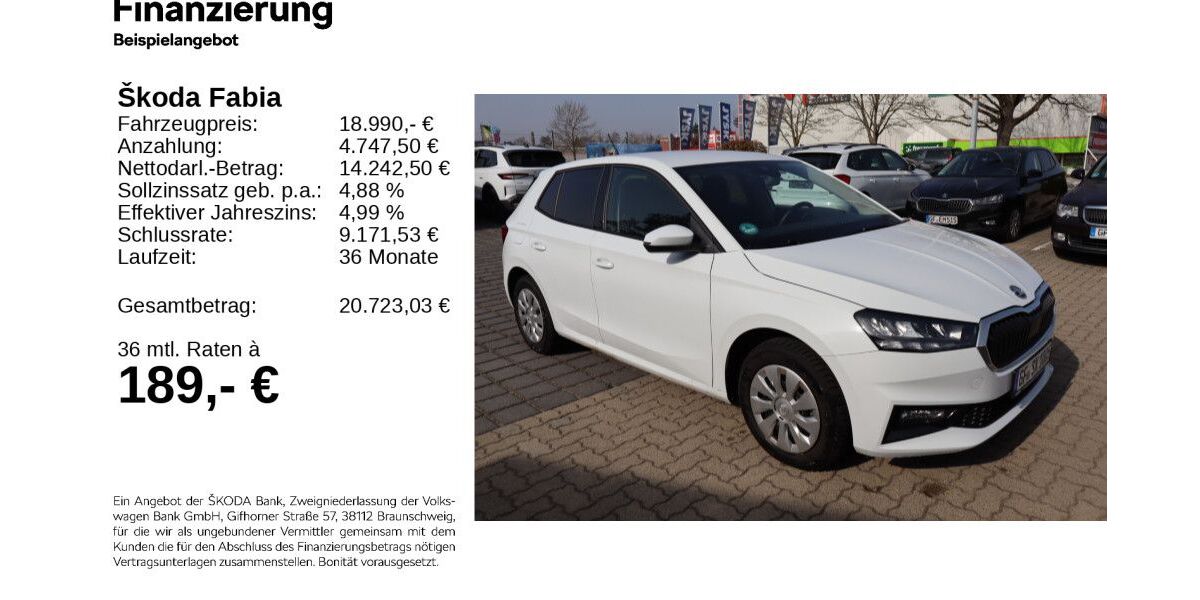 Skoda Fabia 4.400 km 18.790 &euro; Gifhorn 38518
