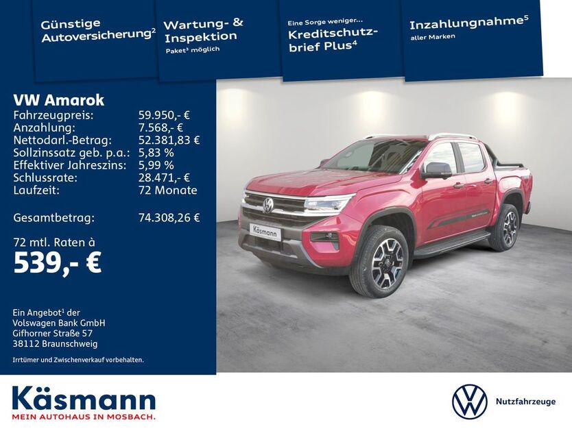 VW Amarok 13.000 km 59.950 € Mosbach 74821