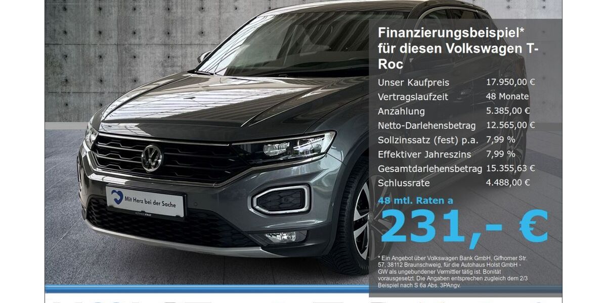 VW T-Roc 116.546 km 17.950 &euro; Scheeßel 27383