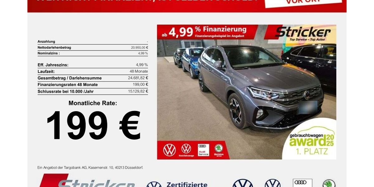 VW Taigo 8.848 km 20.949 &euro; Horn-Bad Meinberg 32805