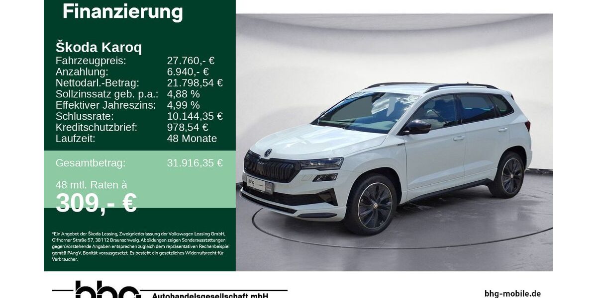 Skoda Karoq 56.101 km 26.960 &euro; Lörrach 79540