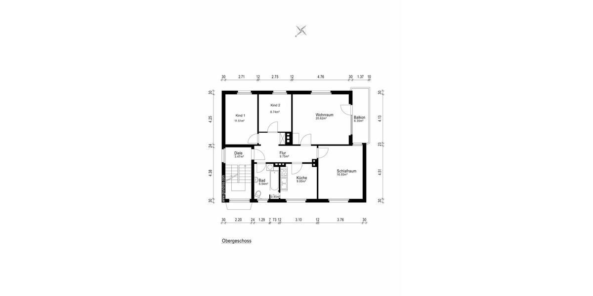 Etagenwohnung Uelzen - 5 Zimmer, 90 m&sup2;, 1.350&euro; | Angebot:26125999