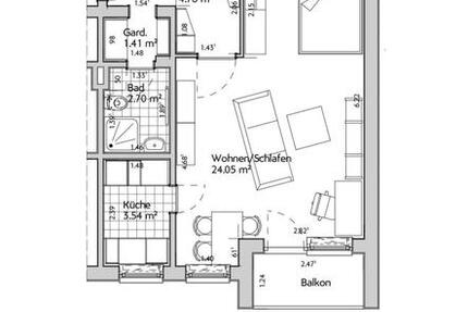 Wohnung Kaufbeuren - 1.5 Zimmer, 38 m&sup2;, 155.000&euro; | Angebot:27114710