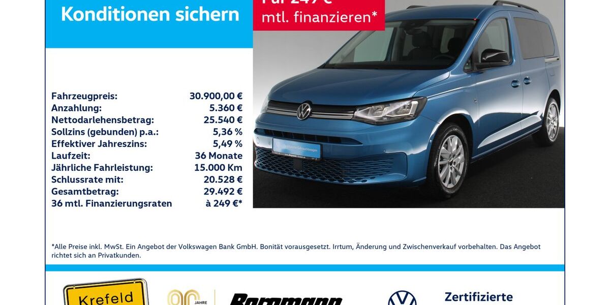 VW Caddy 16.727 km 30.900 &euro; Krefeld 47803