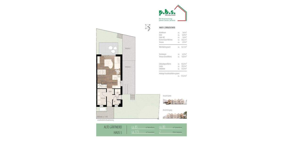 Reihenendhaus Brackenheim Dürrenzimmern - 4 Zimmer, 85 m&sup2;, 525.000&euro; | Angebot:24385690