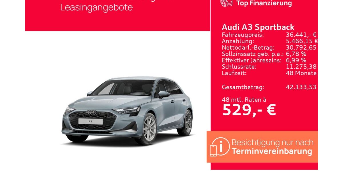 Audi A3 2.194 km 36.441 &euro; Seevetal 21217