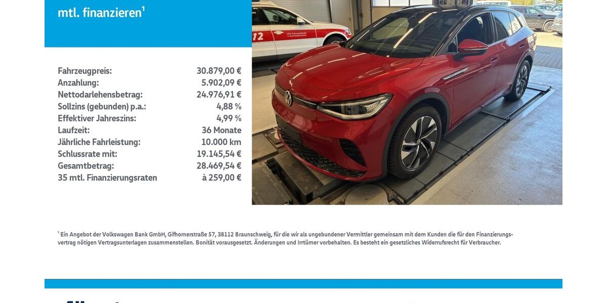 VW ID.4 61.706 km 30.879 &euro; Mühlhausen/Thüringen 99974