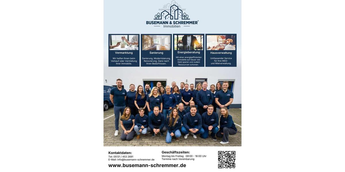 Etagenwohnung Garbsen Berenbostel - 2 Zimmer, 63 m&sup2;, 650&euro; | Angebot:26013277