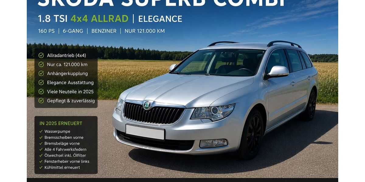 Skoda Superb 121.000 km 7.490 &euro; Grasbrunn 85630