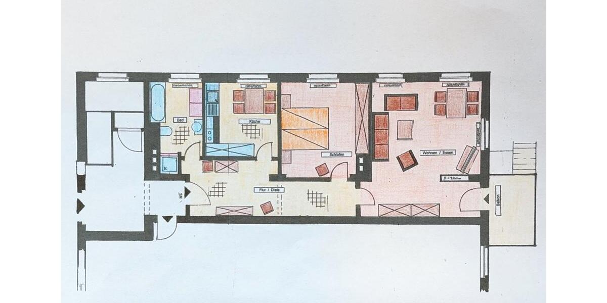 Hochparterre Blankenhain - 2 Zimmer, 83 m&sup2;, 660&euro; | Angebot:26169262