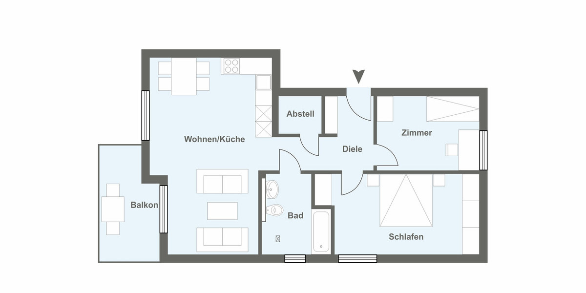 Etagenwohnung Herford Herringhausen - 3 Zimmer, 80 m&sup2;, 313.500&euro; | Angebot:26229322