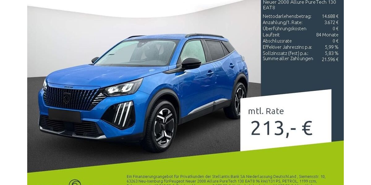 Peugeot 2008 45.943 km 18.360 &euro; Ahaus 48683
