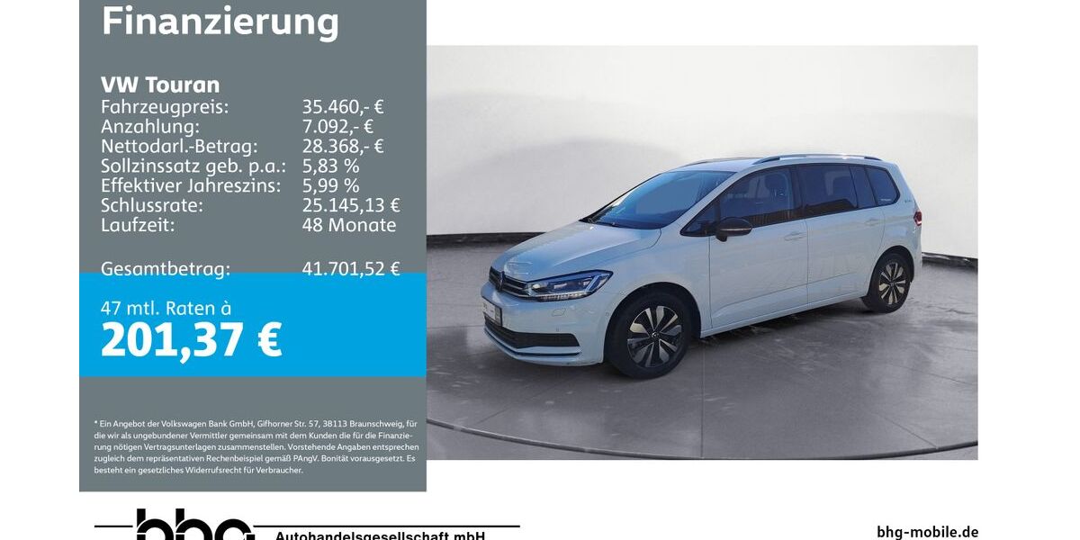 VW Touran 24.982 km 34.960 &euro; Ettlingen 76275