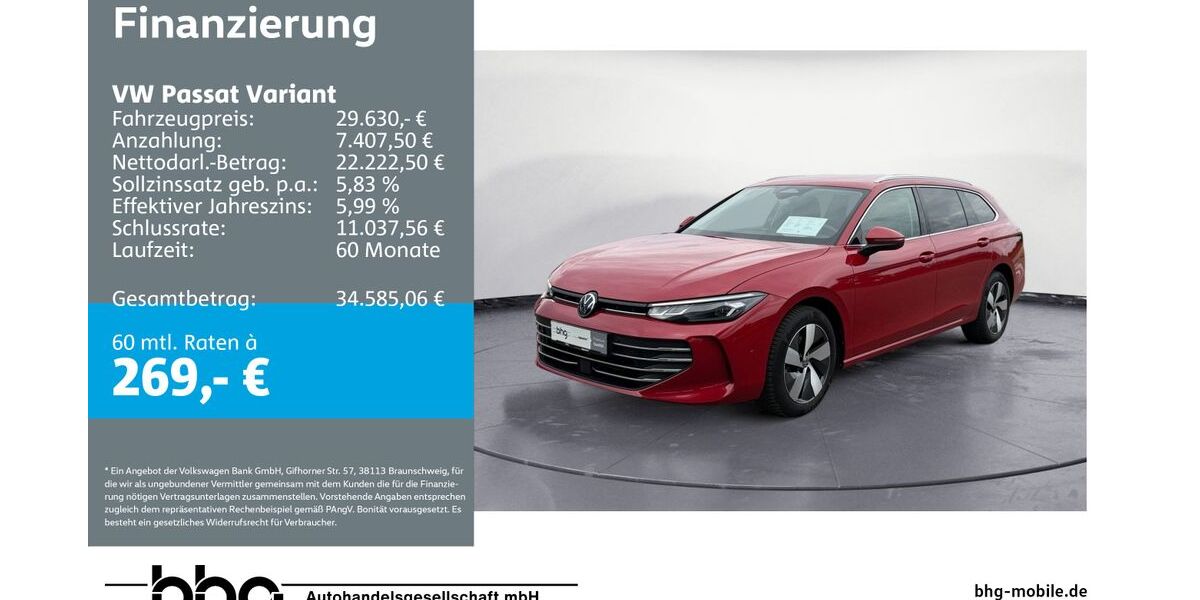 VW Passat Variant 22.238 km 29.630 &euro; Mössingen 72116