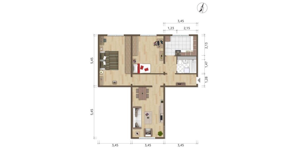 Etagenwohnung Hoyerswerda - 3 Zimmer, 73 m&sup2;, 435&euro; | Angebot:26296751
