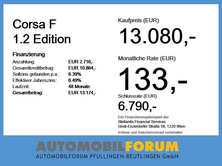 Opel Corsa 16.810 km 13.080 &euro; Pfullingen 72793