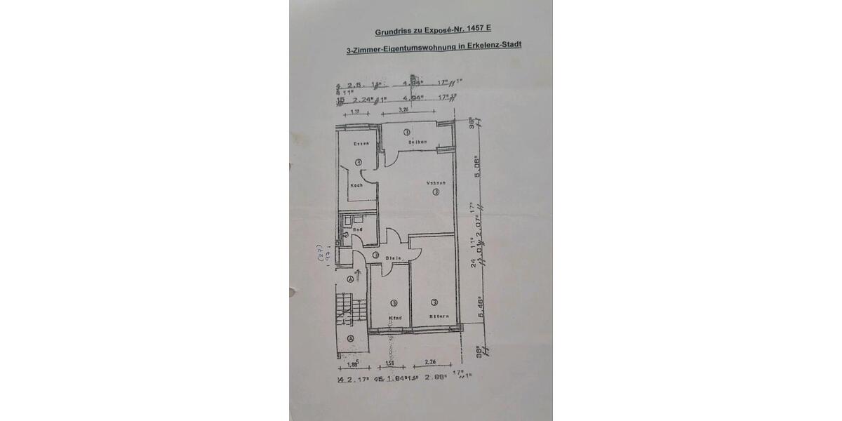 Etagenwohnung Erkelenz - 3 Zimmer, 81 m&sup2;, 239.000&euro; | Angebot:26993453