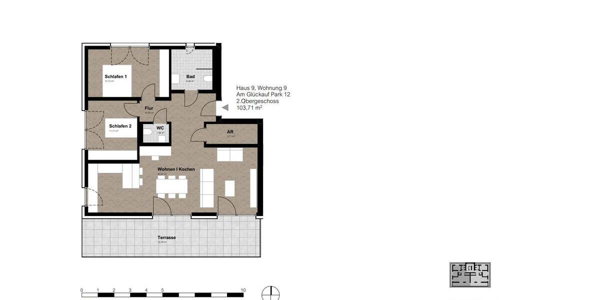 Einfamilienhaus Gelsenkirchen Gelsenkirchen-Nord - 3 Zimmer, 104 m&sup2;, 1.225&euro; | Angebot:25852188