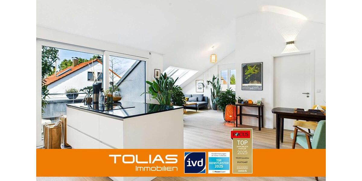 Dachgeschoßwohnung Kornwestheim - 4 Zimmer, 94 m&sup2;, 1.880&euro; | Angebot:24663488