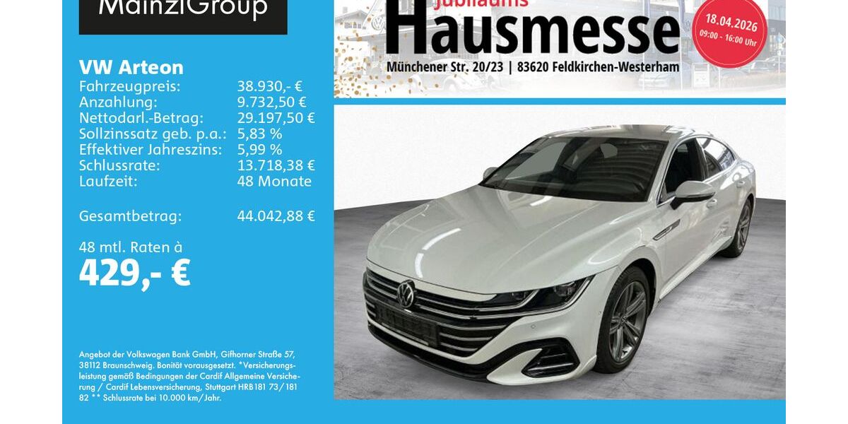 VW Arteon 28.300 km 38.930 &euro; Feldkirchen/Westerham 83620