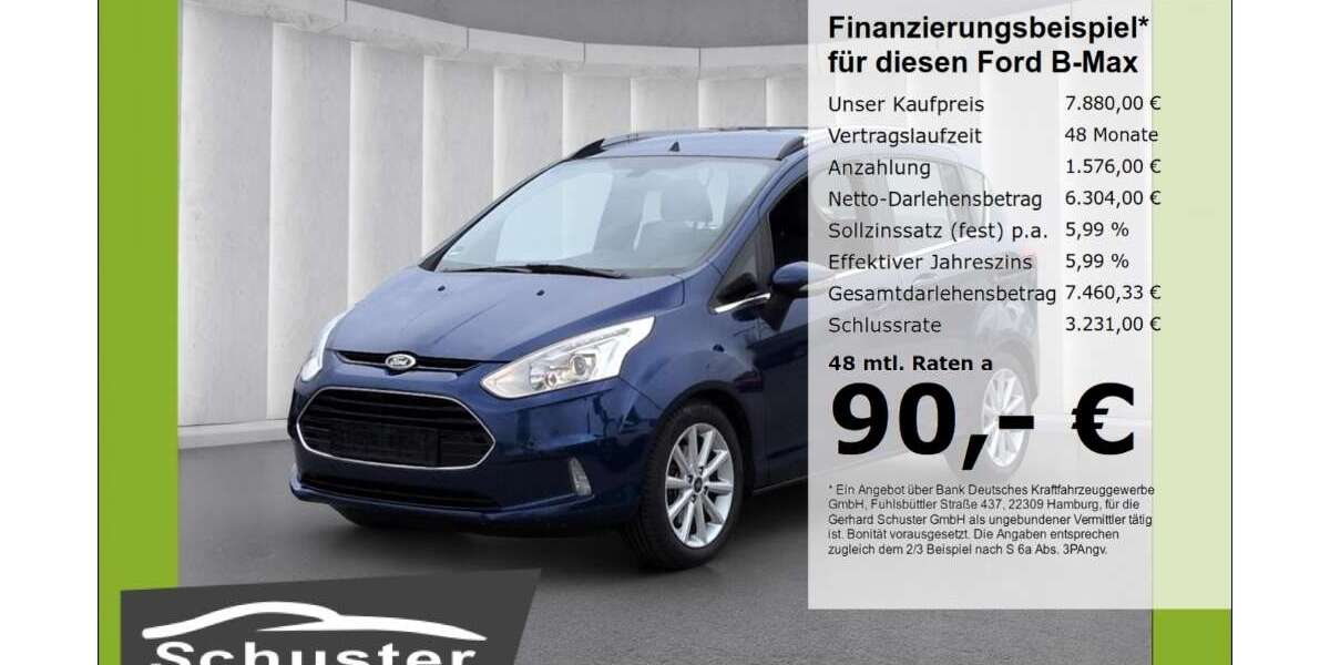 Ford B-Max 139.838 km 7.880 &euro; Ruhstorf 94099