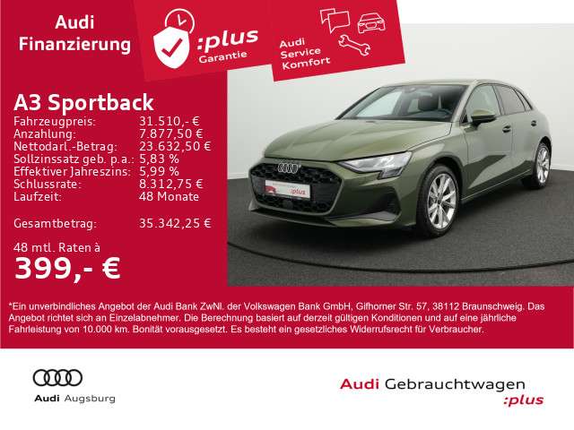 Audi A3 7.541 km 31.510 &euro; Gersthofen 86368