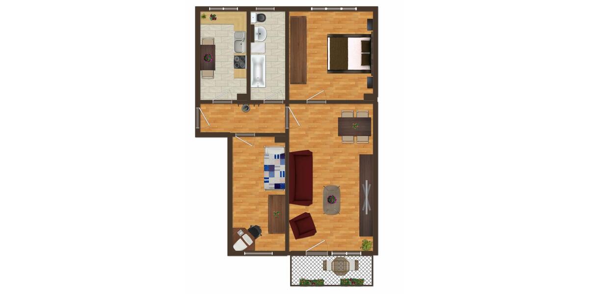 Etagenwohnung Prenzlau - 3 Zimmer, 61 m&sup2;, 425&euro; | Angebot:26261533