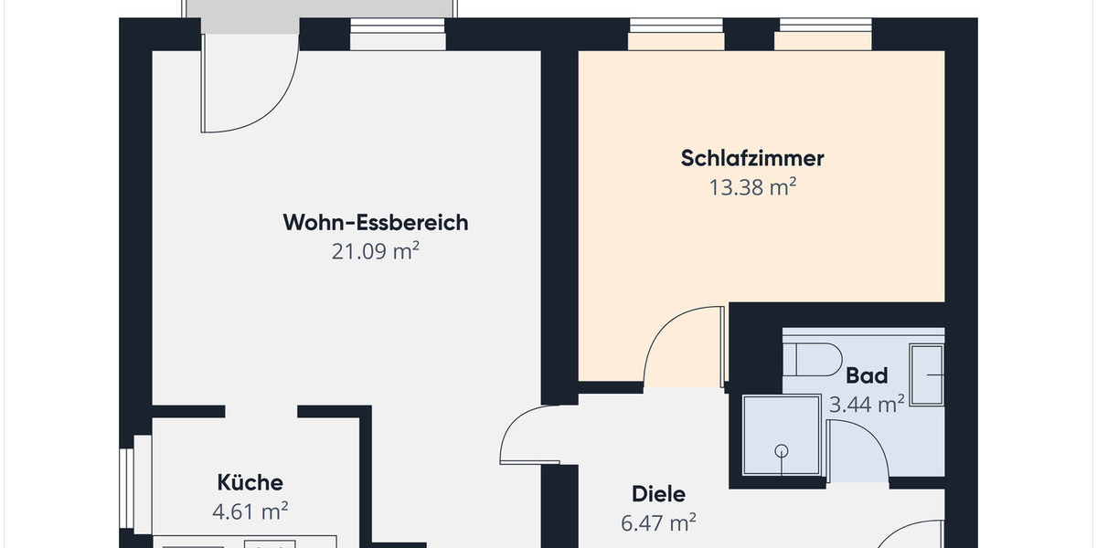 Etagenwohnung Trier / Quint Quint - 2 Zimmer, 51 m&sup2;, 560&euro; | Angebot:26257640