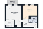 Etagenwohnung Trier / Quint Quint - 2 Zimmer, 51 m&sup2;, 560&euro; | Angebot:26257640
