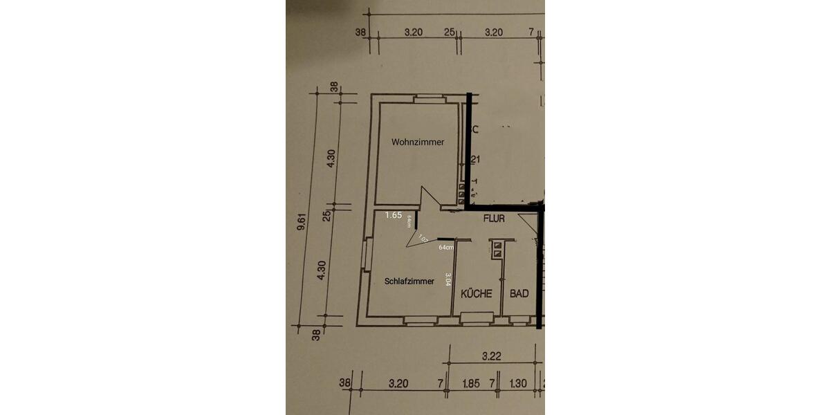 Etagenwohnung Sehmatal - 2 Zimmer, 40 m&sup2;, 290&euro; | Angebot:25257820