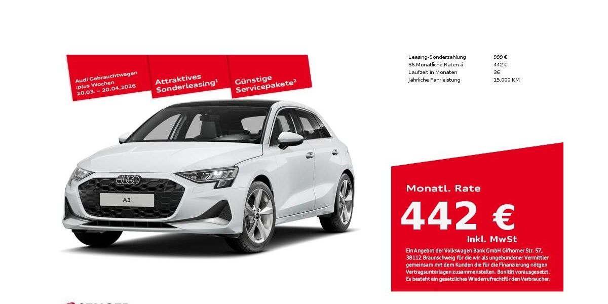 Audi A3 11.150 km 36.290 &euro; Bad Oldesloe 23843