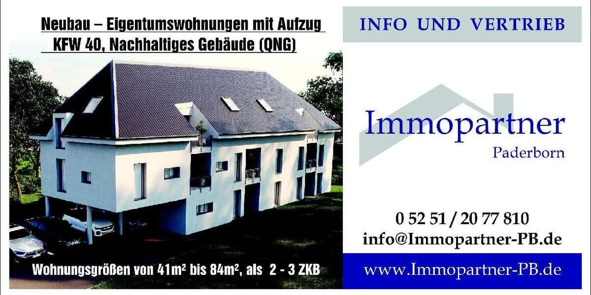 Wohnung zum Kaufen in Paderborn 397.900 € 76.88 m² 3 zimmer
