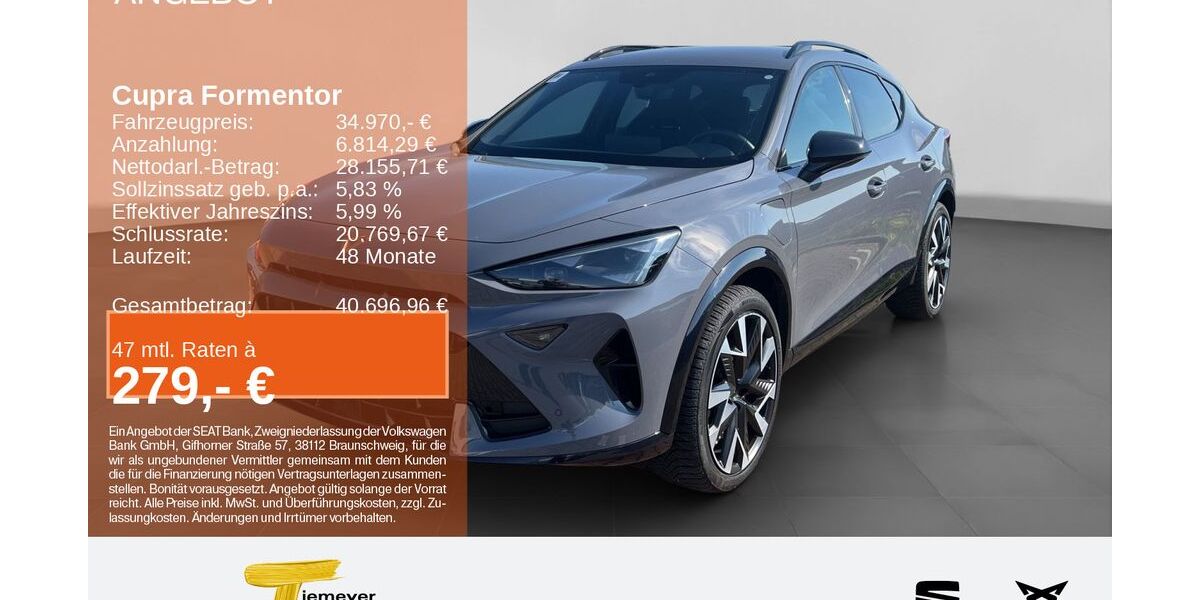 Cupra Formentor 30.900 km 33.690 &euro; Recklinghausen 45663