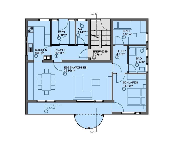 Erdgeschoßwohnung Neuenstein - 4 Zimmer, 99 m&sup2;, 1.085&euro; | Angebot:23816017