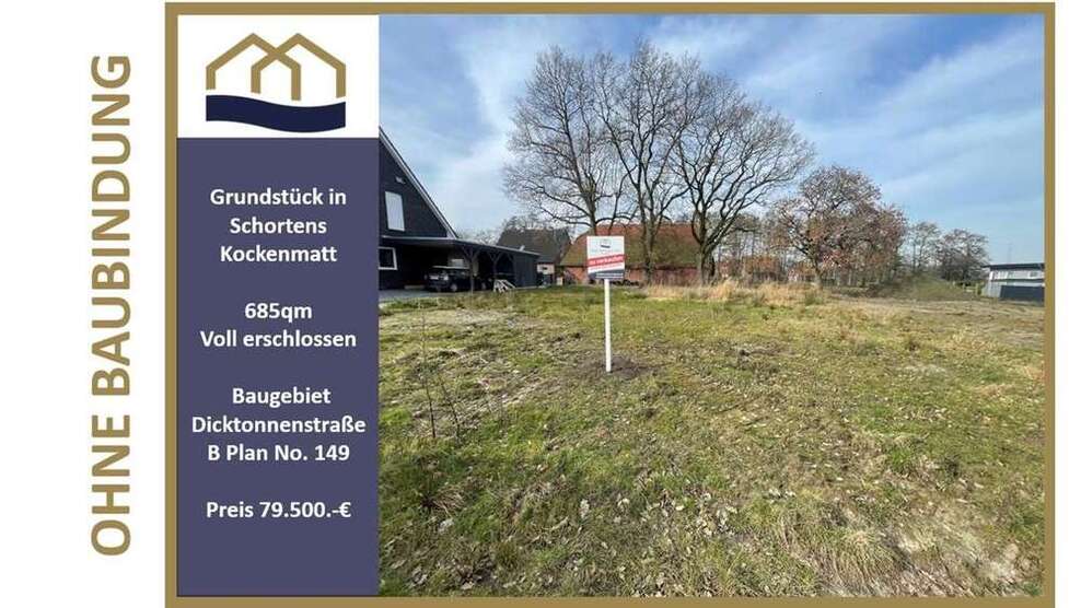 Grundstück zu verkaufen in Schortens 79.000 € 685 m²