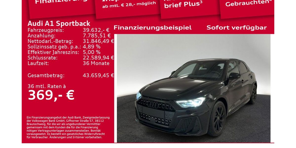 Audi A1 6.001 km 39.632 &euro; Berlin 12489