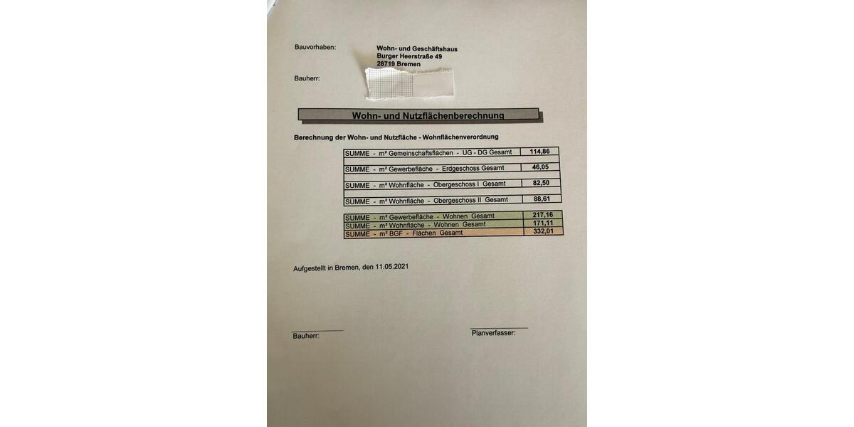 Mehrfamilienhaus, Wohnhaus Bremen Blockland - 12 Zimmer, 332 m&sup2;, 439.999&euro; | Angebot:26960335