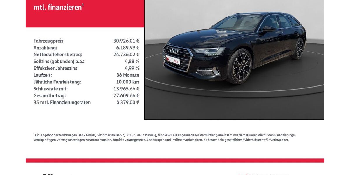 Audi A6 89.307 km 30.926 &euro; Nordhausen 99734