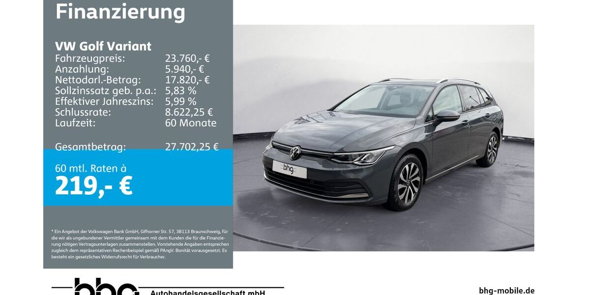 VW Golf 14.647 km 23.760 &euro; Durmersheim 76448